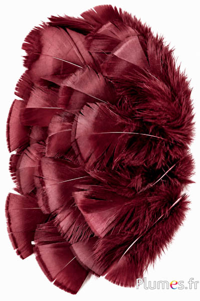 Bronzetruthahn - gebleicht - 5-15 cm - bordeaux-karamell